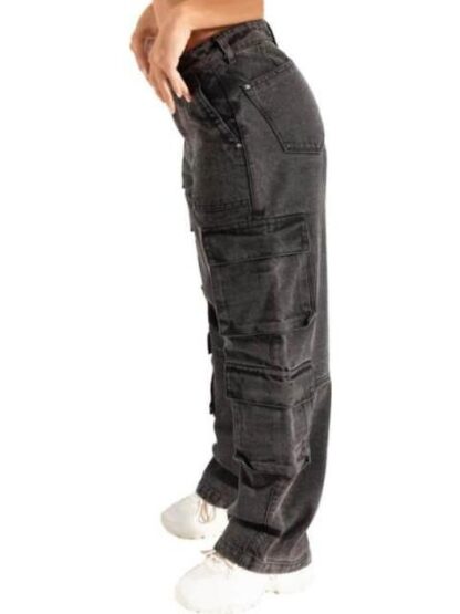 JEANS MOM CINTURA ALTA NEGRO FERGINO - Image 4
