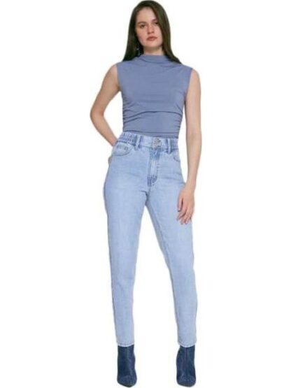 JEANS MOM SUPER CINTURA ALTA BLEACH ATMOSPHERE DNM