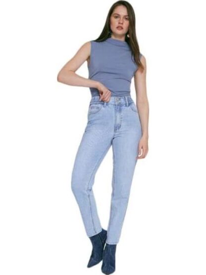 JEANS MOM SUPER CINTURA ALTA BLEACH ATMOSPHERE DNM - Image 5