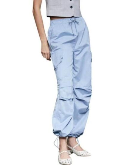 JEANS PARACHUTE CINTURA REGULAR AZUL SANTA LOLA - Image 3