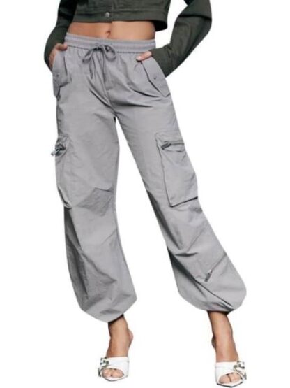 JEANS PARACHUTE CINTURA REGULAR GRIS SANTA LOLA - Image 2