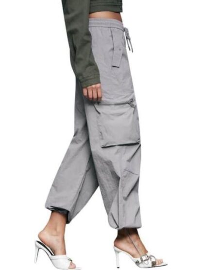 JEANS PARACHUTE CINTURA REGULAR GRIS SANTA LOLA - Image 3