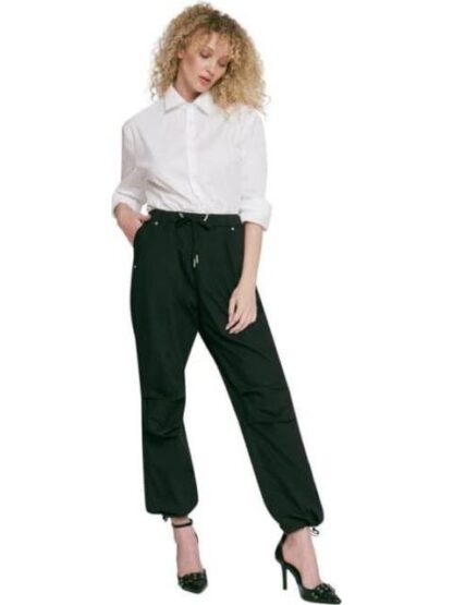 JEANS PARACHUTE CINTURA REGULAR NEGRO SANTA LOLA