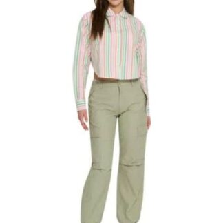 JEANS PARACHUTE CINTURA REGULAR VERDE SANTA LOLA