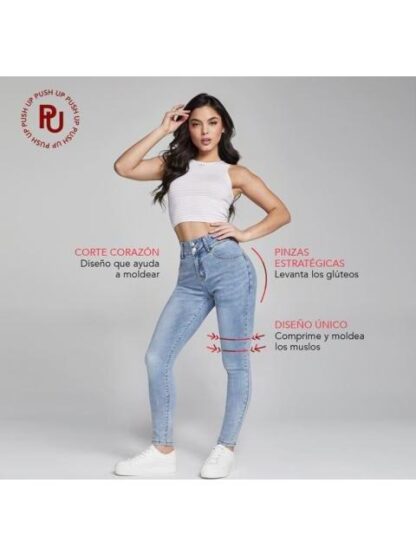 JEANS PUSH UP CINTURA ALTA BLEACH SEVEN JEANS - Image 6