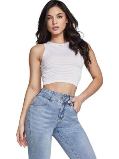 JEANS PUSH UP CINTURA ALTA BLEACH SEVEN JEANS