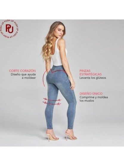 JEANS PUSH UP CINTURA ALTA GRIS SEVEN JEANS - Image 5