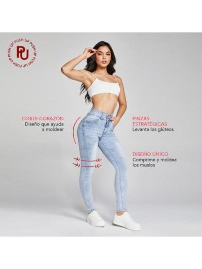 JEANS PUSH UP CINTURA REGULAR GRIS SEVEN JEANS - Image 6