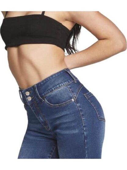 JEANS PUSH UP CINTURA REGULAR GRIS SEVEN JEANS