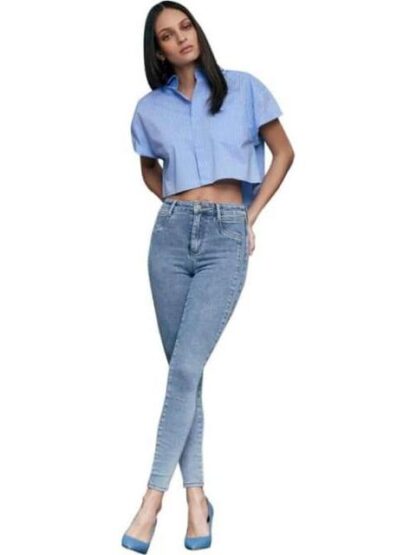 JEANS SKINNY CINTURA ALTA BLEACH ATMOSPHERE DNM