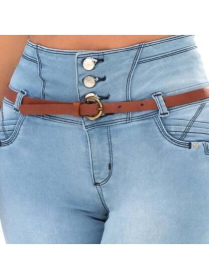JEANS SKINNY CINTURA ALTA BLEACH FERGINO - Image 2