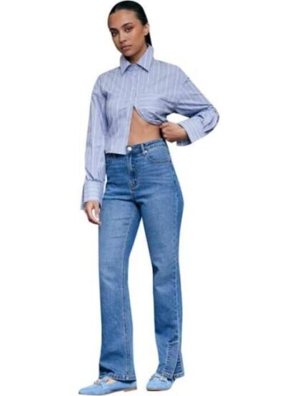 JEANS SKINNY CINTURA ALTA GRIS ATMOSPHERE DNM