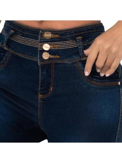 JEANS SKINNY CINTURA ALTA GRIS FERGINO - Image 2