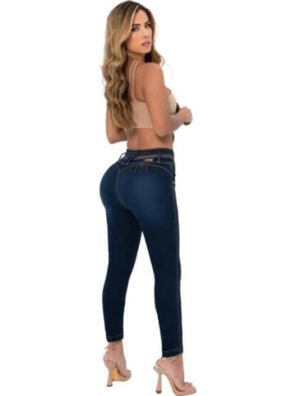 JEANS SKINNY CINTURA ALTA GRIS FERGINO - Image 3