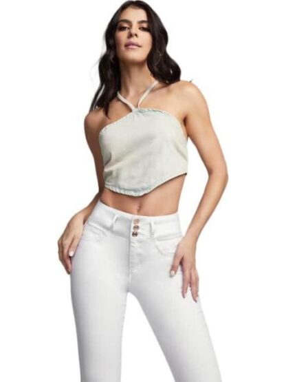 JEANS CINTURA ALTA BLANCO SEVEN JEANS - Image 2