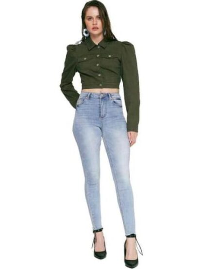 JEANS SUPER SKINNY CINTURA REGULAR BLEACH ATMOSPHERE DNM