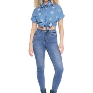 JEANS SUPER SKINNY CINTURA REGULAR GRIS ATMOSPHERE DNM