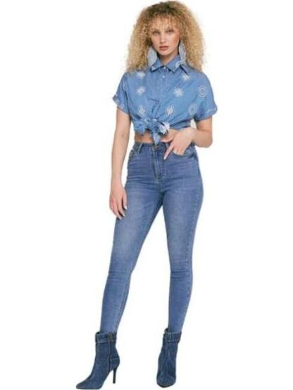JEANS SUPER SKINNY CINTURA REGULAR GRIS ATMOSPHERE DNM - Image 2