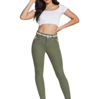 JEANS SUPER SKINNY VERDE OLIVO SEVEN JEANS