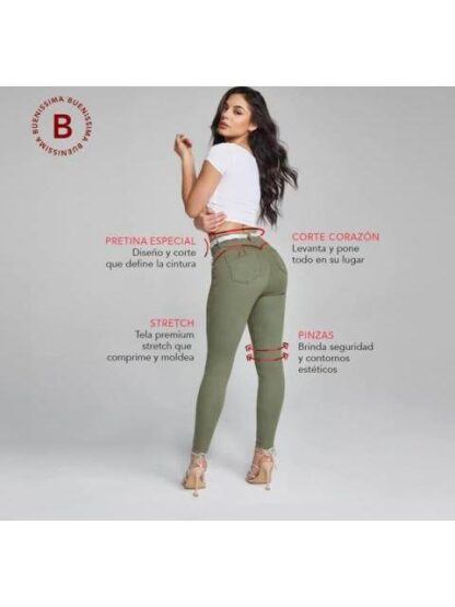 JEANS SUPER SKINNY VERDE OLIVO SEVEN JEANS - Image 6