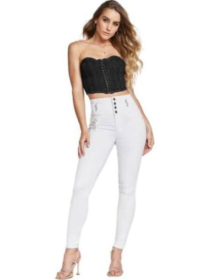 JEANS SUPERSKINNY CINTURA ALTA BLANCO SEVEN JEANS