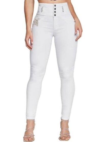 JEANS SUPERSKINNY CINTURA ALTA BLANCO SEVEN JEANS - Image 2