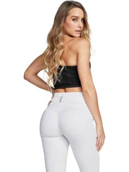 JEANS SUPERSKINNY CINTURA ALTA BLANCO SEVEN JEANS - Image 3