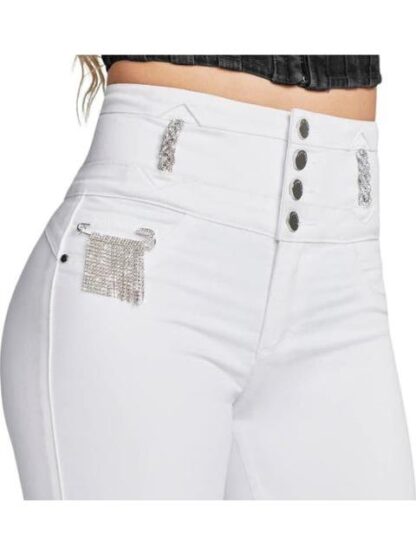 JEANS SUPERSKINNY CINTURA ALTA BLANCO SEVEN JEANS - Image 4