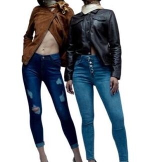 JEANS SUPERSKINNY CINTURA ALTA GRIS ATMOSPHERE DNM