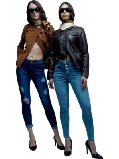 JEANS SUPERSKINNY CINTURA ALTA GRIS ATMOSPHERE DNM
