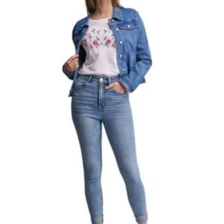 JEANS SUPERSKINNY CINTURA ALTA GRIS ATMOSPHERE DNM