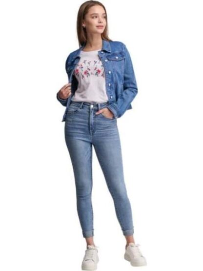 JEANS SUPERSKINNY CINTURA ALTA GRIS ATMOSPHERE DNM