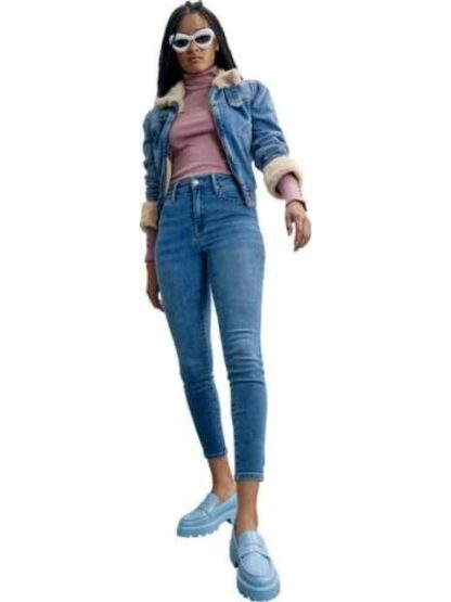 JEANS SUPERSKINNY CINTURA ALTA GRIS ATMOSPHERE DNM