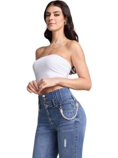 JEANS SUPERSKINNY CINTURA SUPERALTA GRIS SEVEN JEANS - Image 5