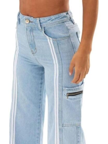JEANS WIDE LEG CINTURA ALTA BLEACH FERGINO - Image 2