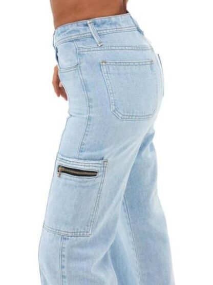 JEANS WIDE LEG CINTURA ALTA BLEACH FERGINO - Image 4