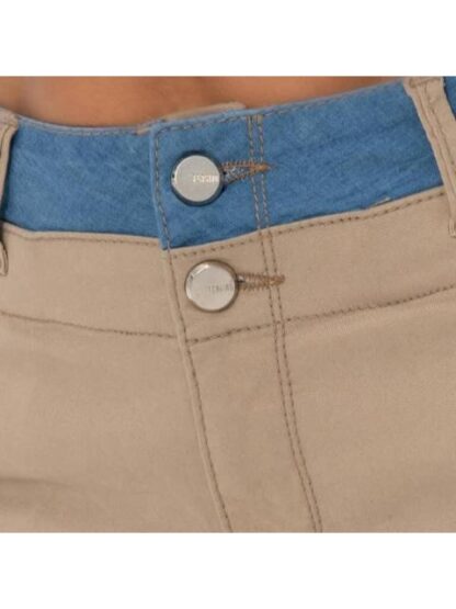 JEANS WIDE LEG CINTURA REGULAR BEIGE FERGINO - Image 4