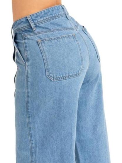 JEANS WIDE LEG CINTURA REGULAR GRIS FERGINO - Image 2
