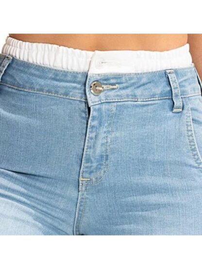 JEANS WIDE LEG CINTURA REGULAR GRIS FERGINO - Image 3