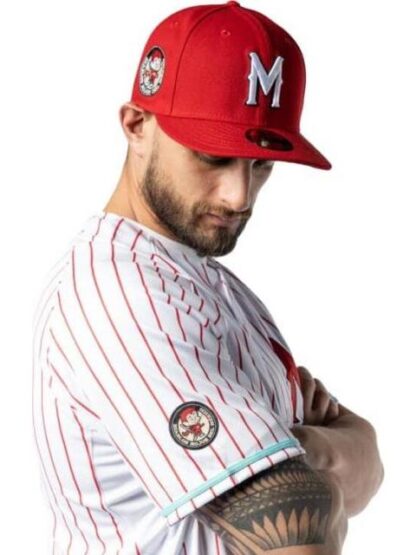 JERSEY NEW ERA DIABLOS PINSTRIPE RAMONCITO UNISEX BLANCO NEW ERA CAP - Image 4