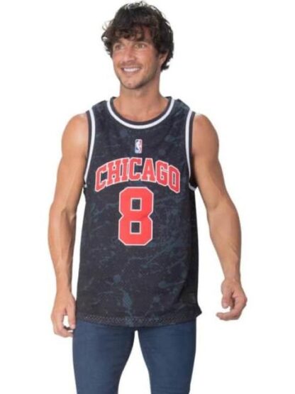 JERSEY TANK TOP BULLS NEGRO NBA