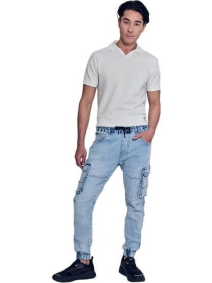 JOGGER CARGO BLEACH HARD SODA - Image 4