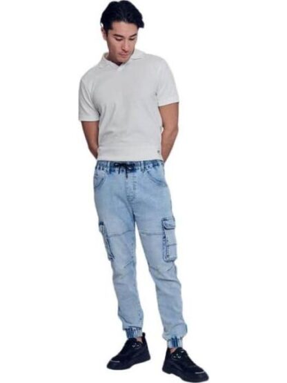 JOGGER CARGO BLEACH HARD SODA - Image 6