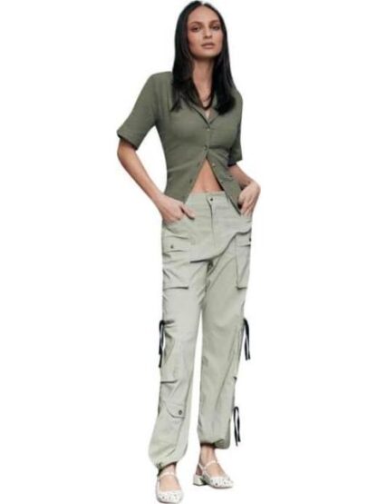 JOGGER CINTURA ALTA VERDE OLIVO ATMOSPHERE DNM - Image 3