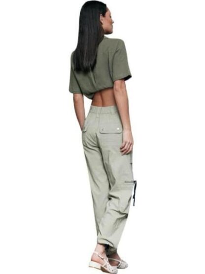 JOGGER CINTURA ALTA VERDE OLIVO ATMOSPHERE DNM - Image 5