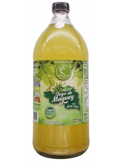 JUGO DE MAGUEY ALOE VERA 1 L VERDE SANTO