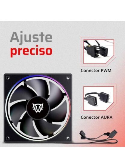 KIT 3 VENTILADORES 120MM EOLOX BORA EXB85 BALAM RUSH AZENDER SERIES - Image 2