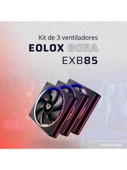 KIT 3 VENTILADORES 120MM EOLOX BORA EXB85 BALAM RUSH AZENDER SERIES - Image 3
