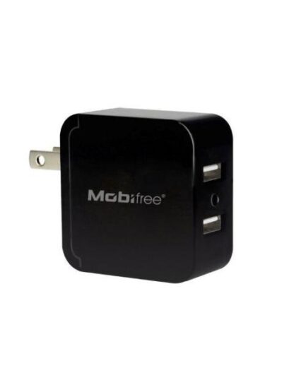 KIT CARGADOR USB CON CABLE LIGHTNING MOBIFREE MB-914192 PARED NEGRO