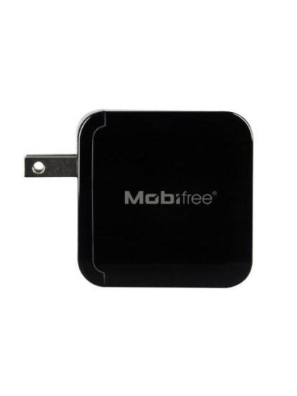 KIT CARGADOR USB CON CABLE LIGHTNING MOBIFREE MB-914192 PARED NEGRO - Image 2